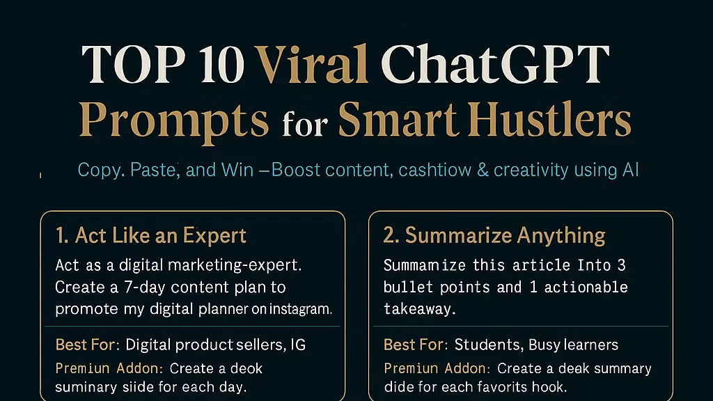 Chatgpt Hustlers toolkit