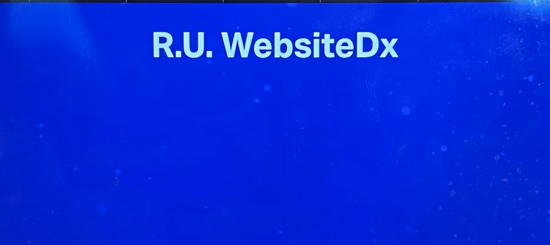 R.U. WebsiteDx