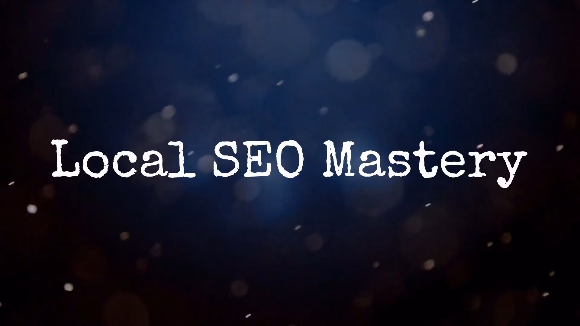 Local SEO Mastery Blueprint
