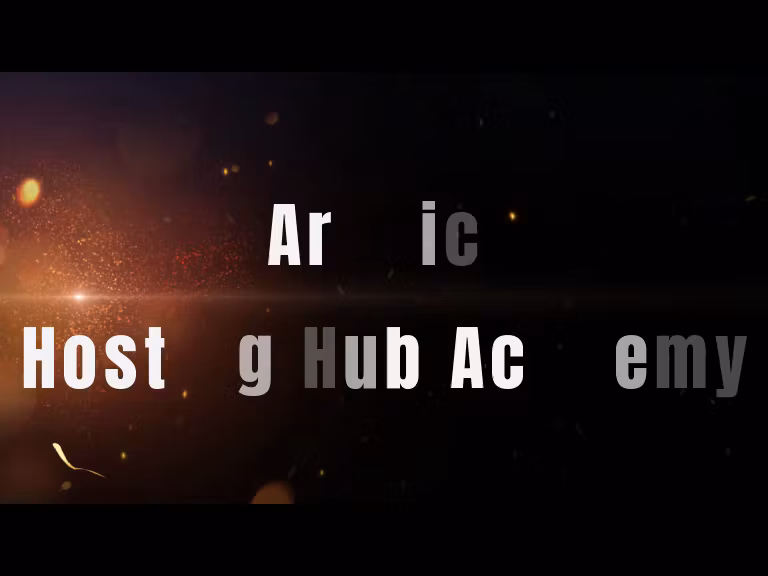 Arabic- Hosting Hub Academy