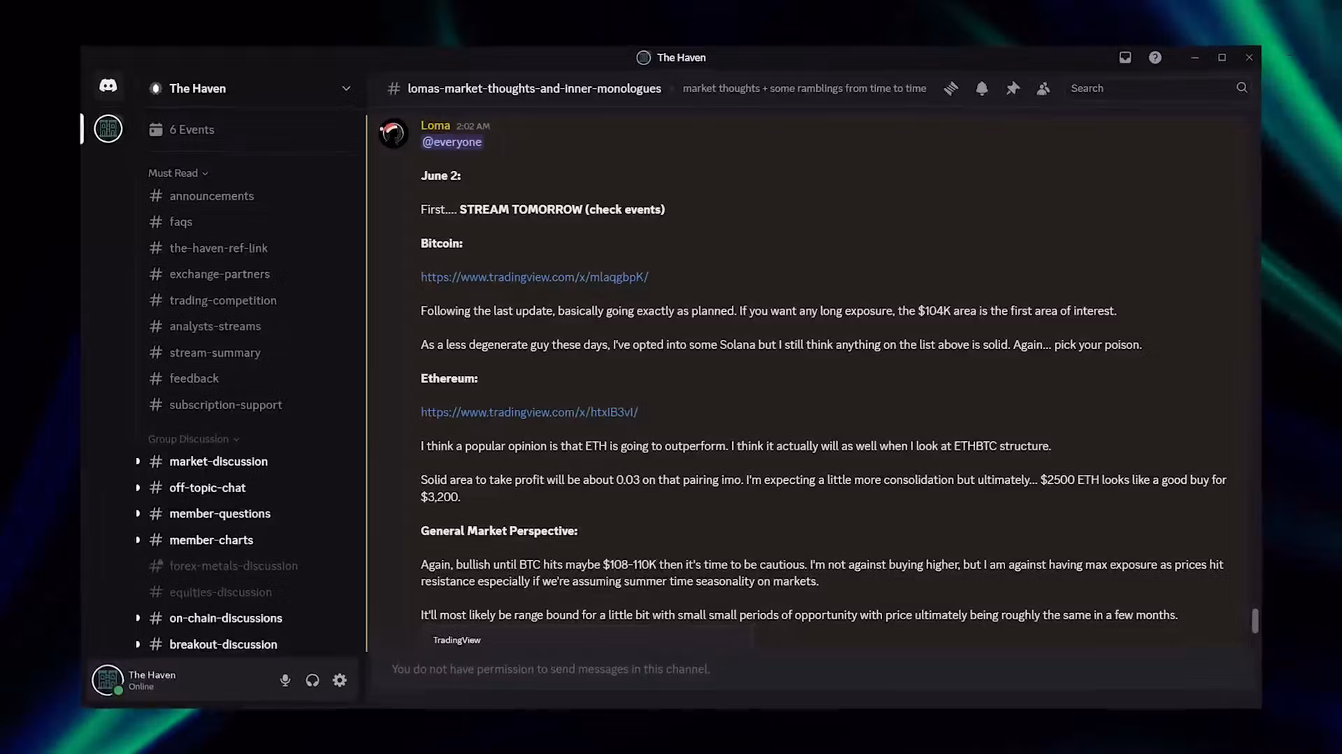 The Haven (Pay with Card)