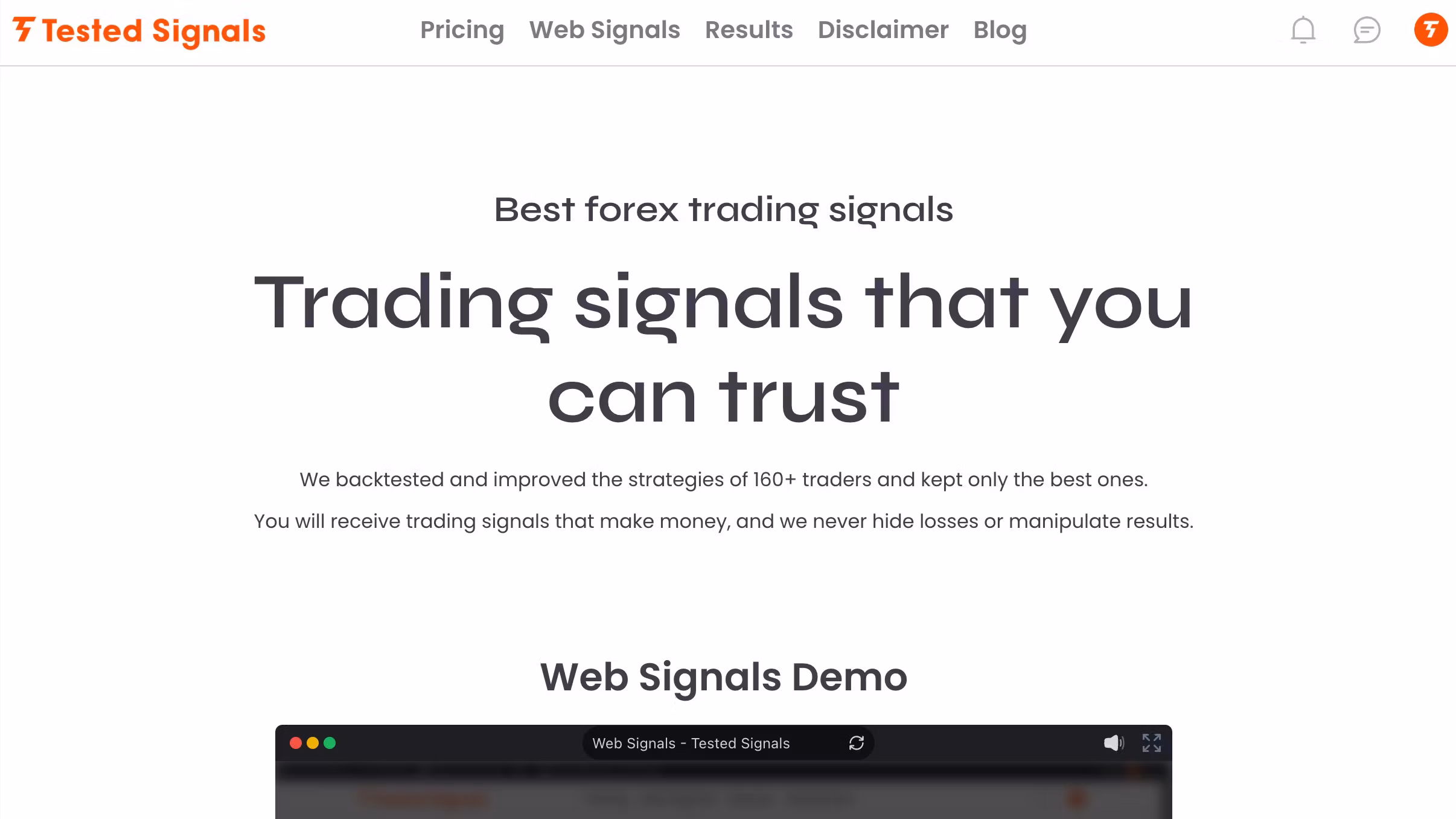 Tested Signals Public Channel