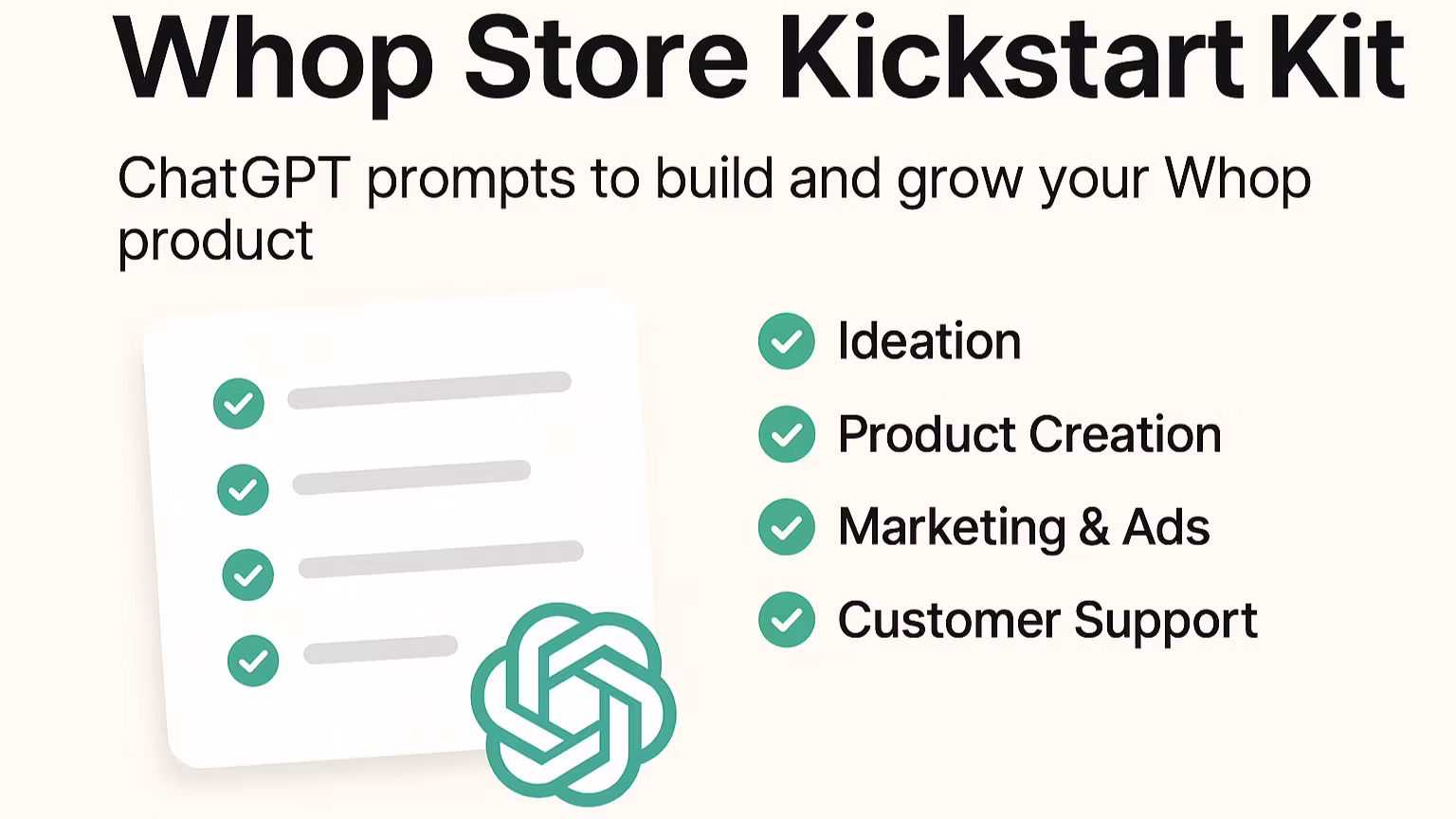 Whop Store Kickstart Kit