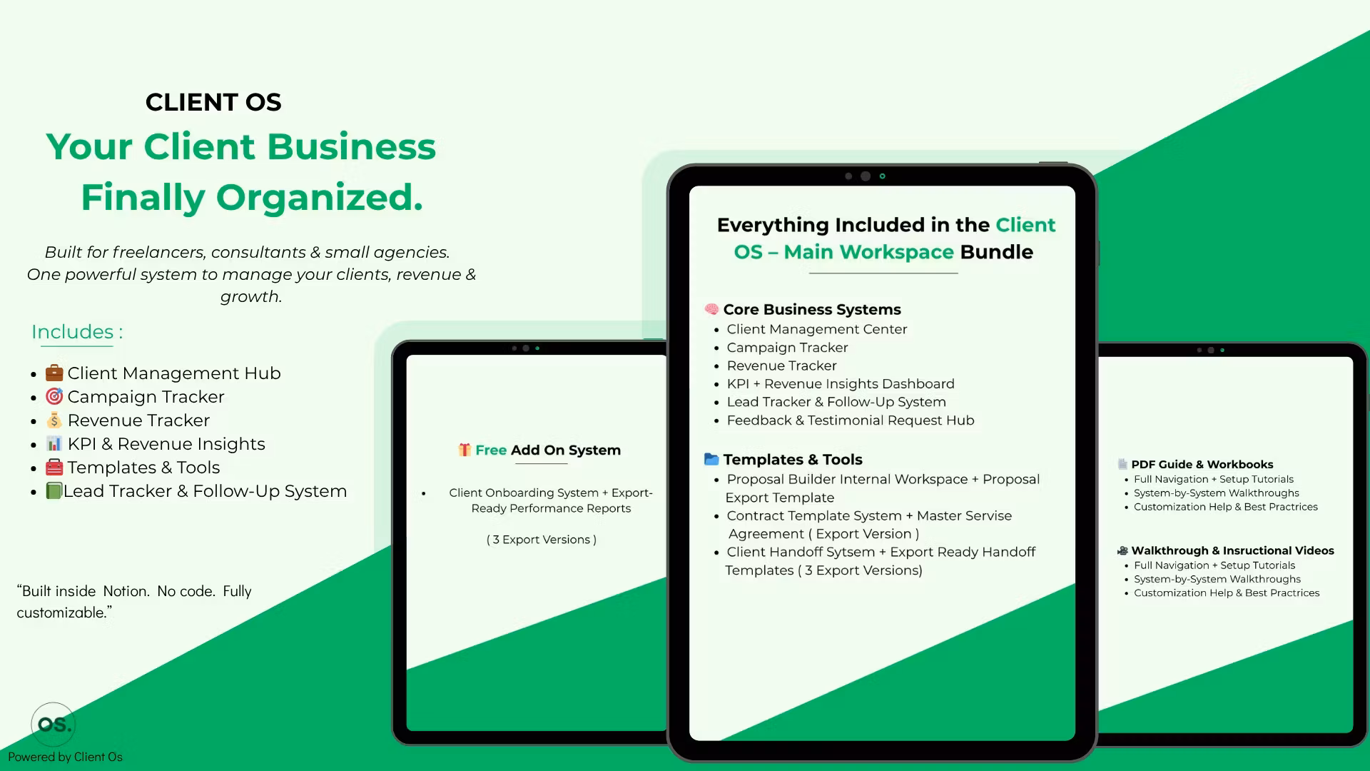 Client OS Main Workspace