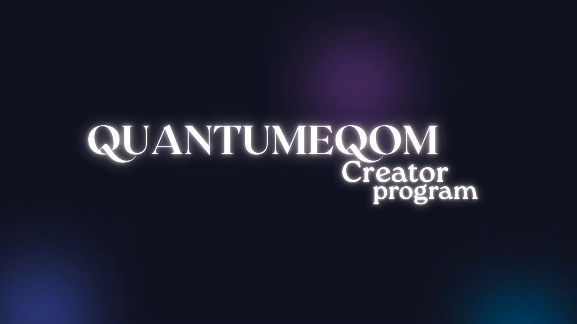 QuantumEqom Creator Program