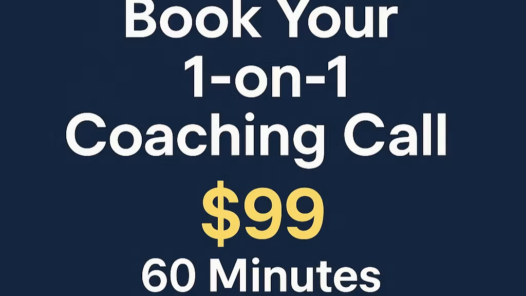 1-on-1 Coaching Call With Joe
