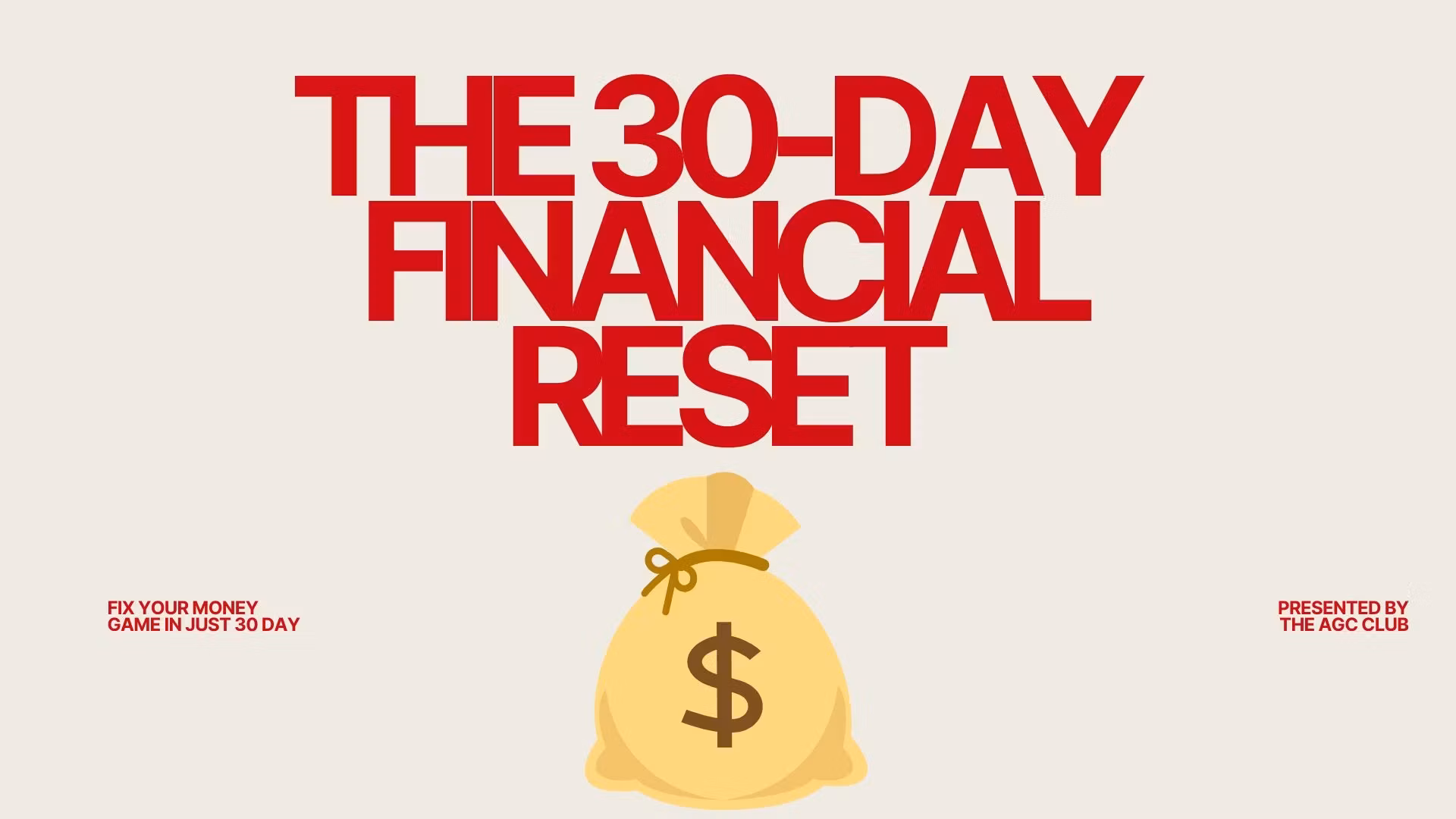 The 30-Day Financial Reset
