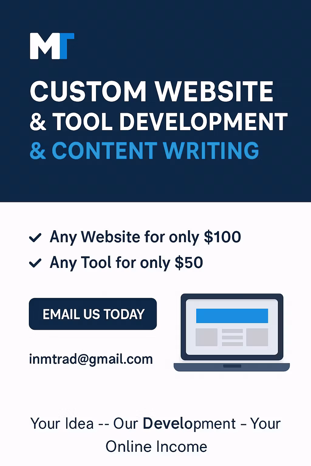 Web Tools & Websites Developer