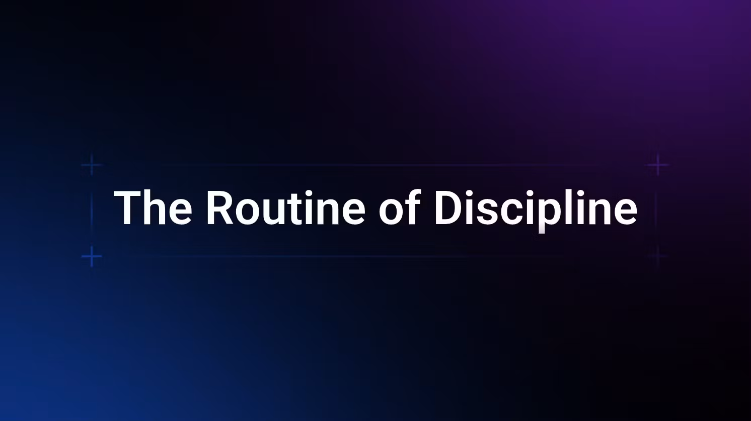 Bodybuilding routine