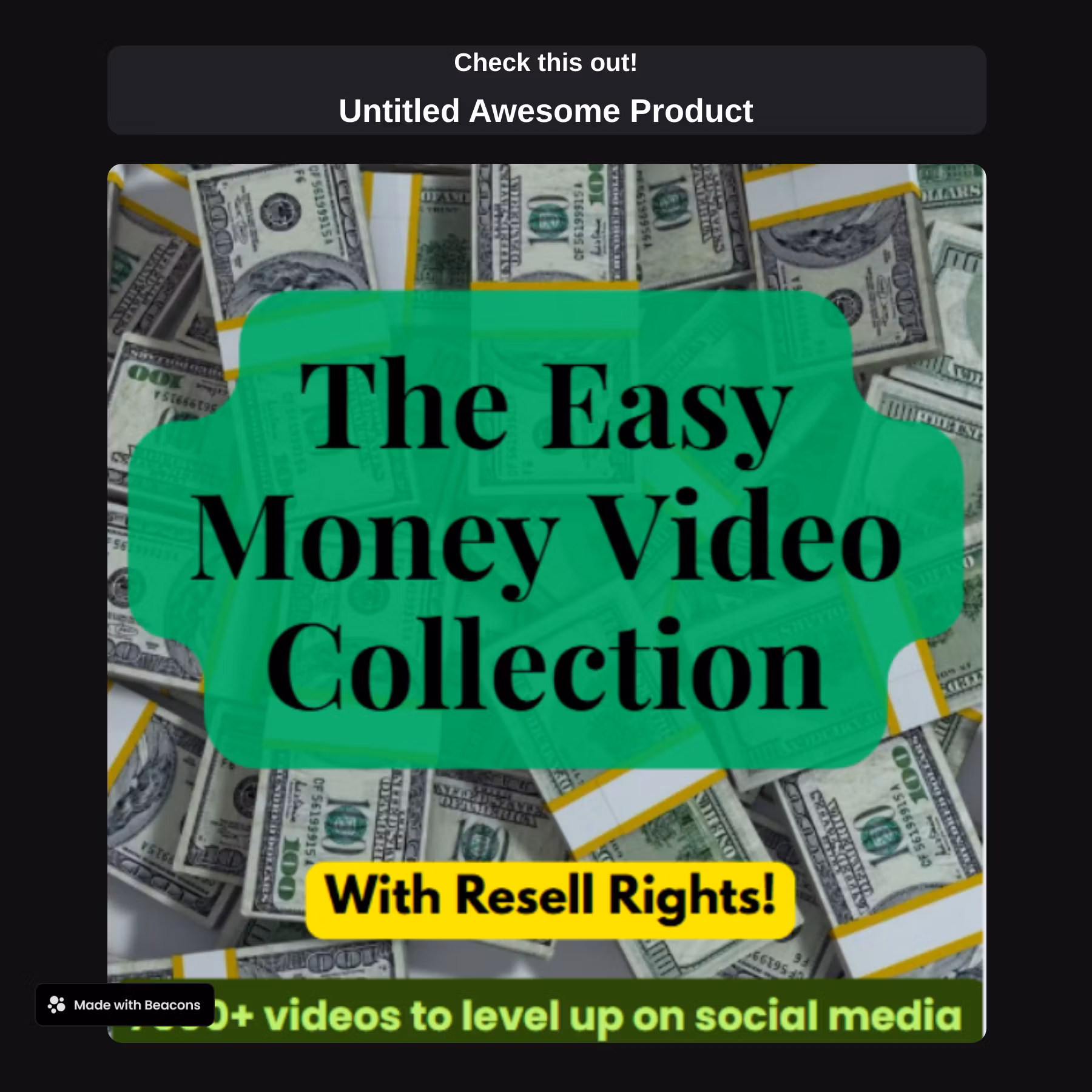 Easy Money Video Collection