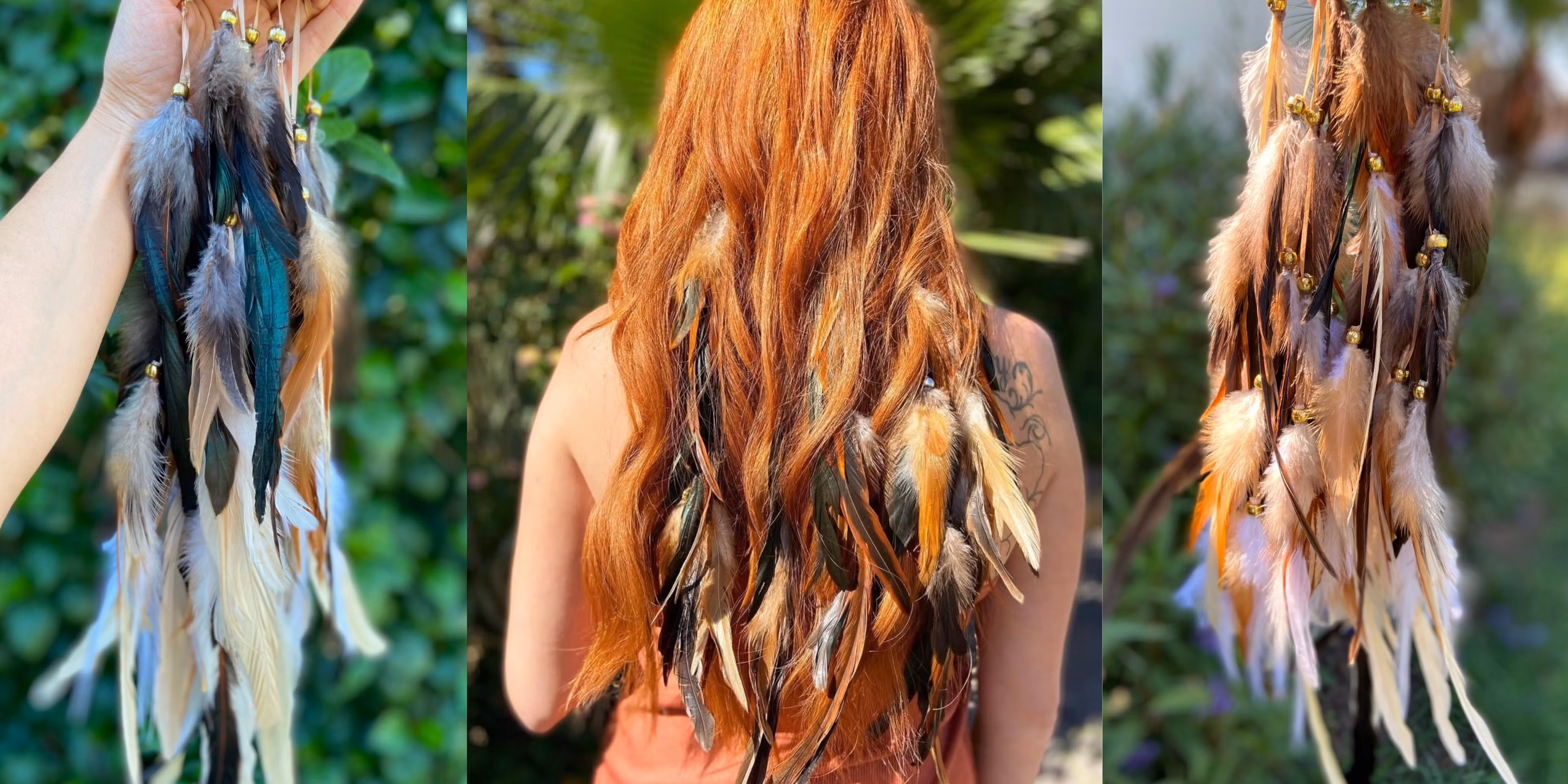 SET OF 3 Feather Locs