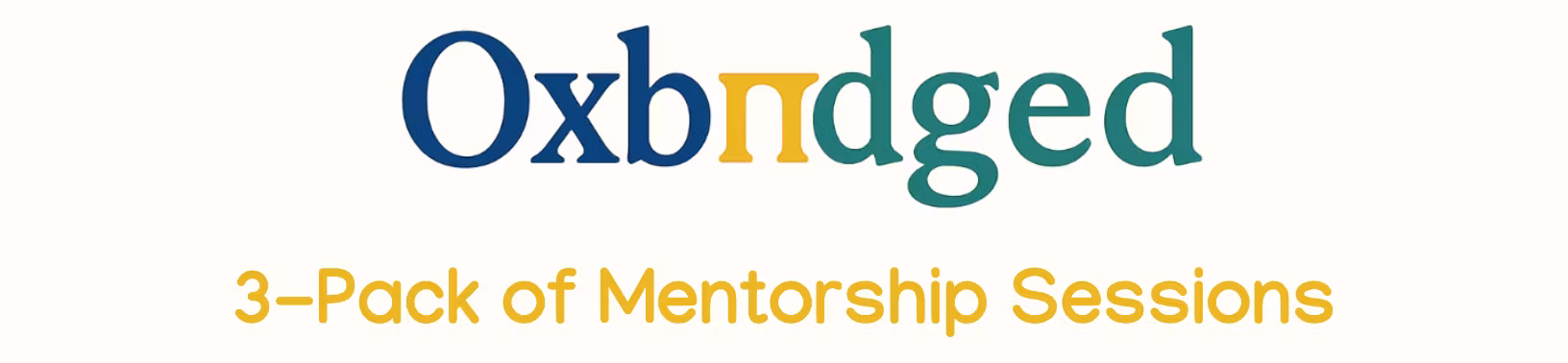 Pack of 3 Mentorship Sessions