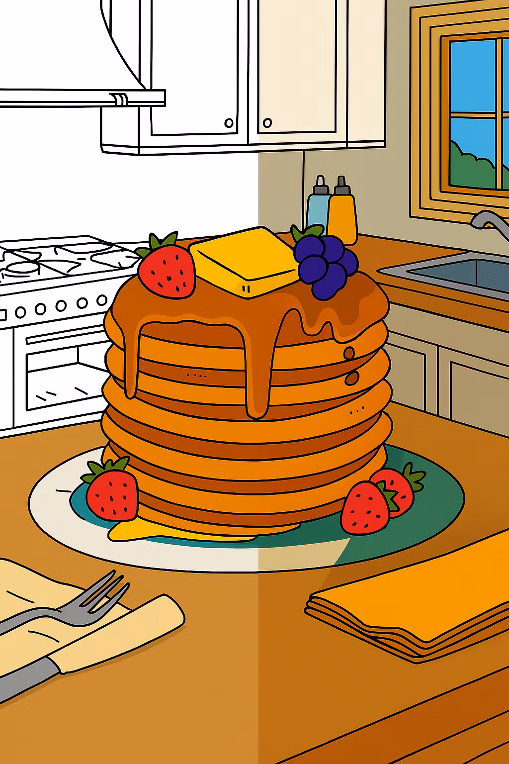 20 food coloring pages