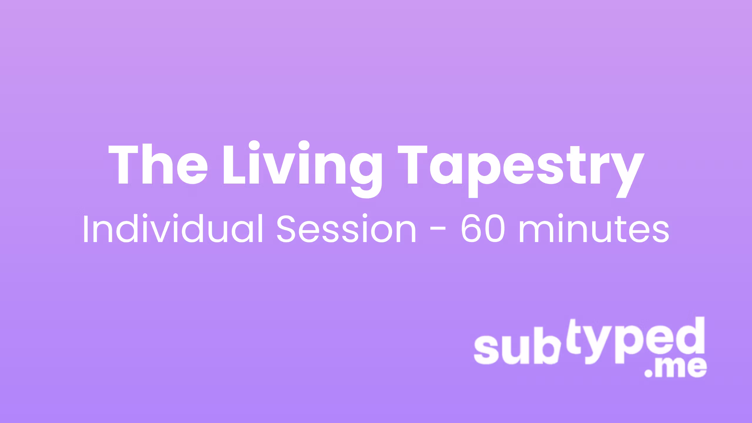 Individual Typing Session