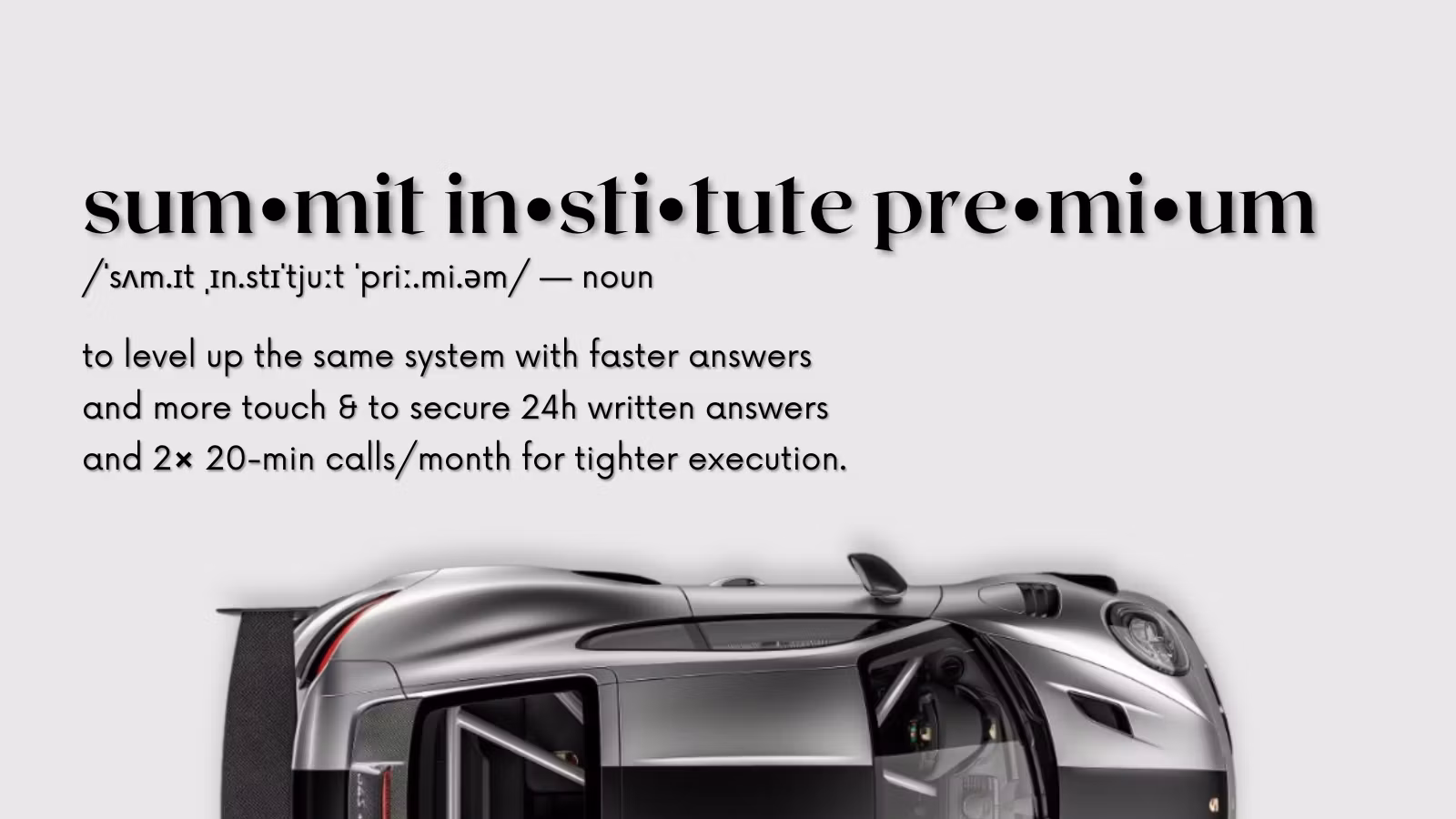 🥇 Summit Institute Premium