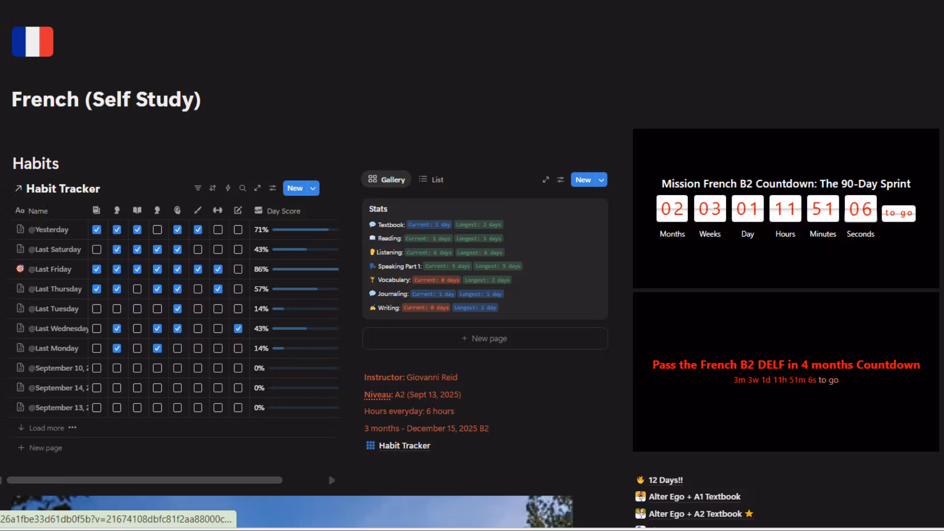 Language Learning - Notion