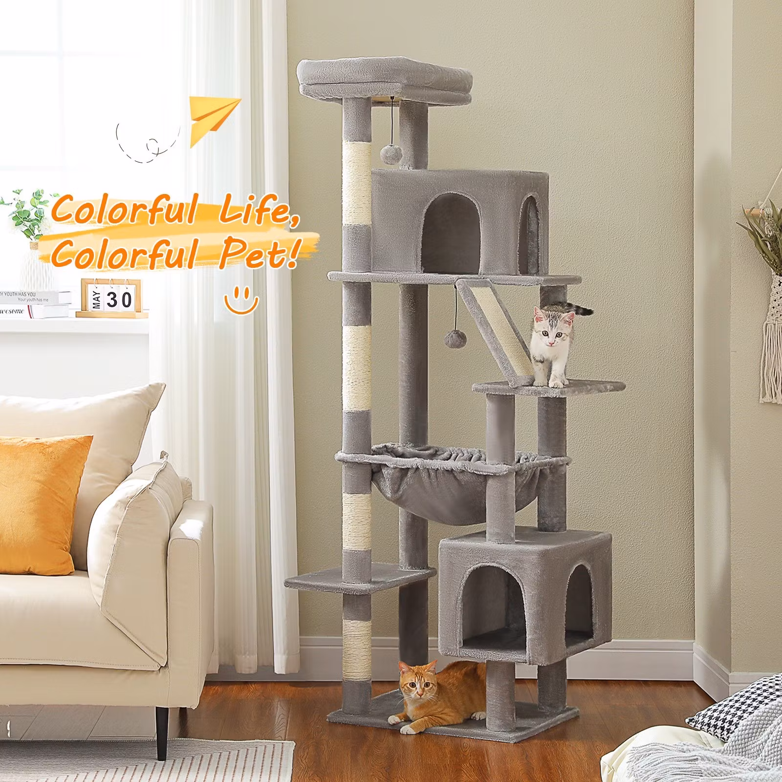 Tall Multi-Level Cat Tree big