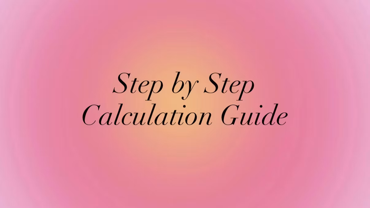Step-by-Step Calculation Guide