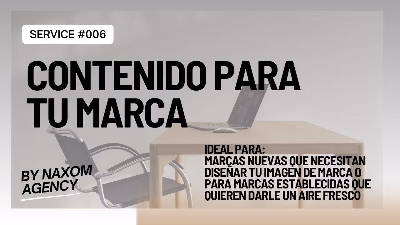 Contenido para tu marca