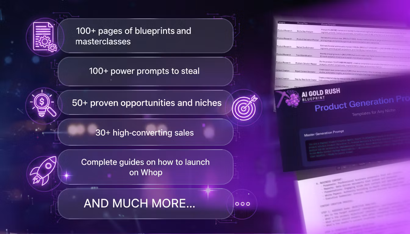 AI Gold Rush Blueprint Bundle