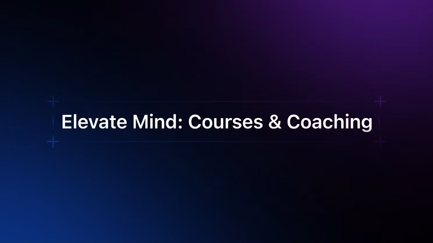 Elevate Mind: Focus Mastery