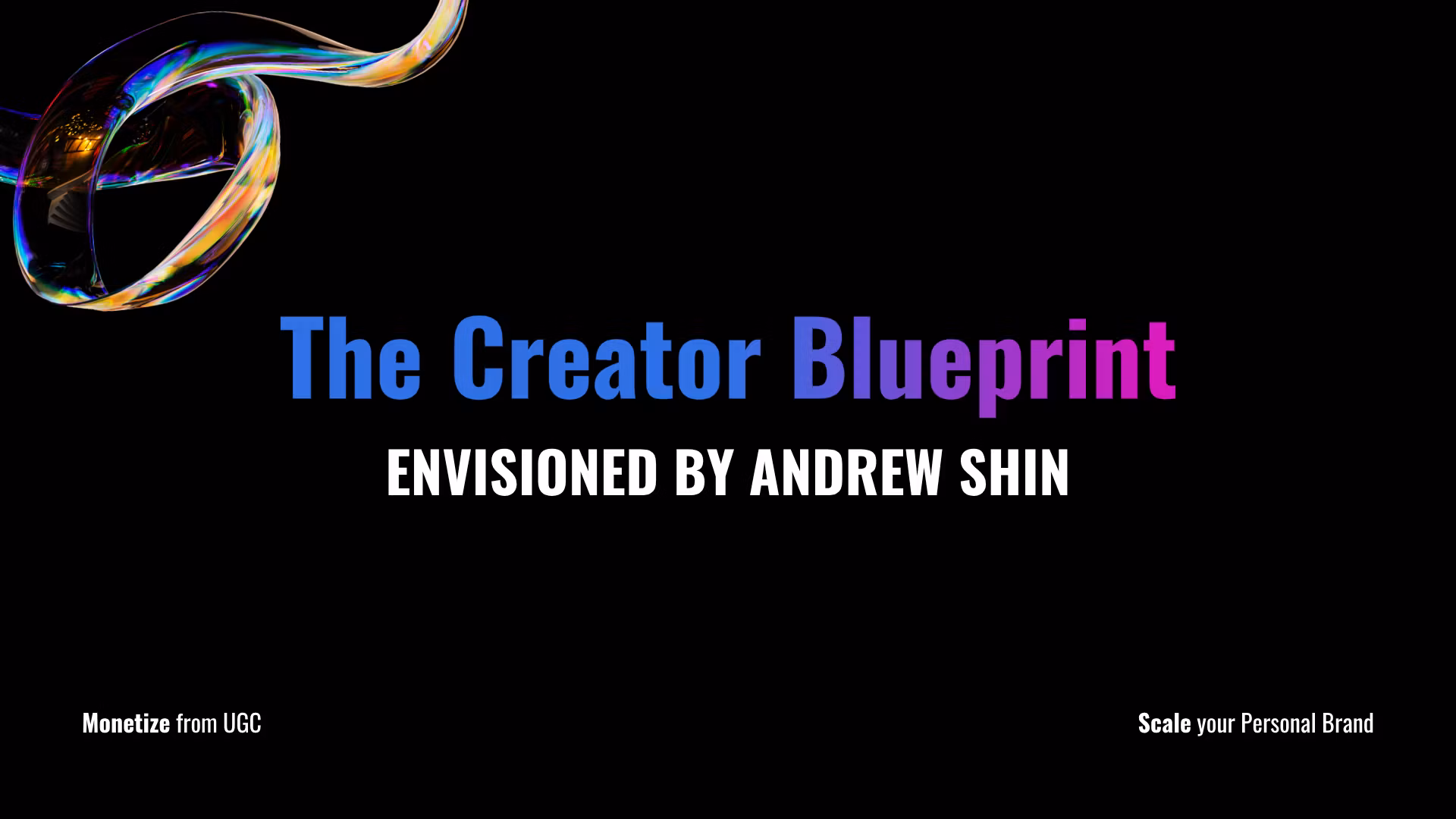 The Creator Blueprint