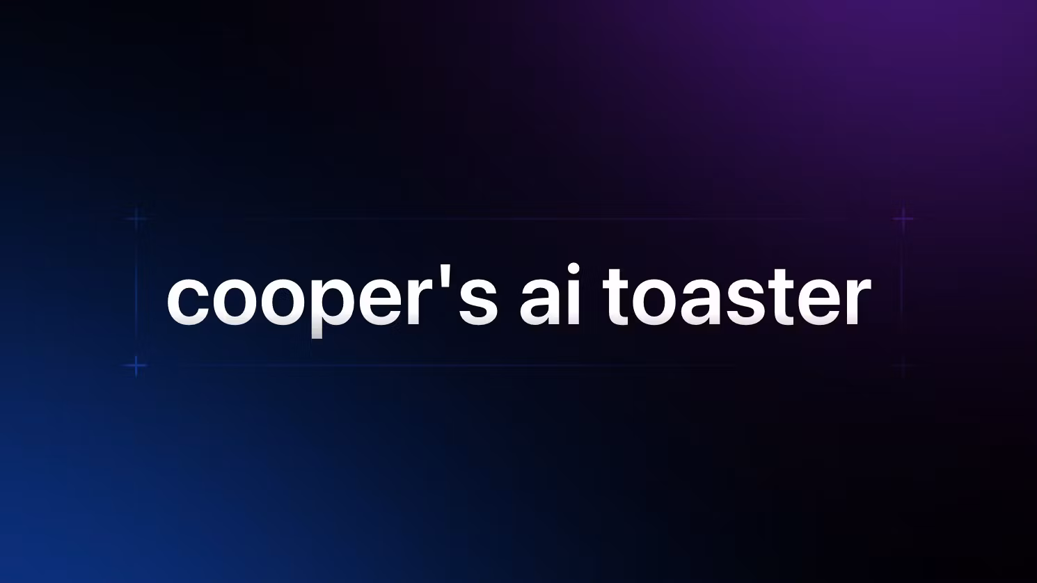 Cooper’s AI Toaster CRM