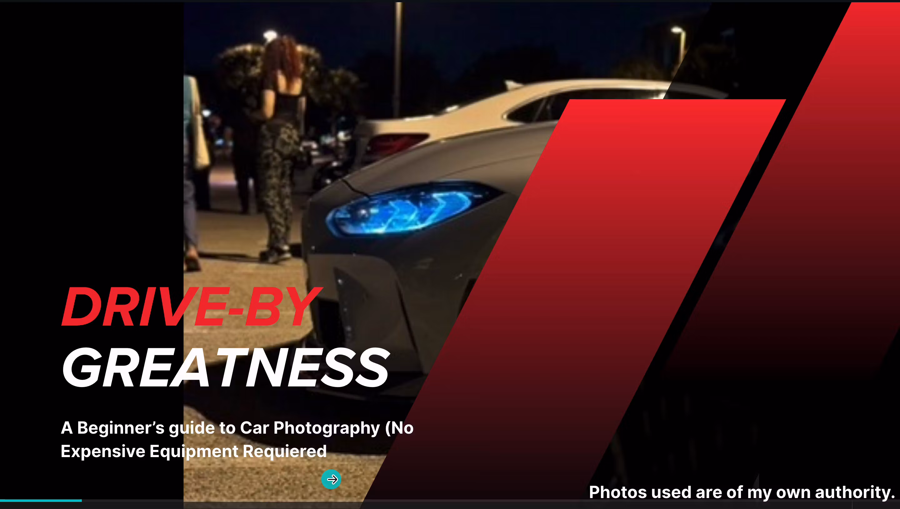 Beginner guide Car Photography