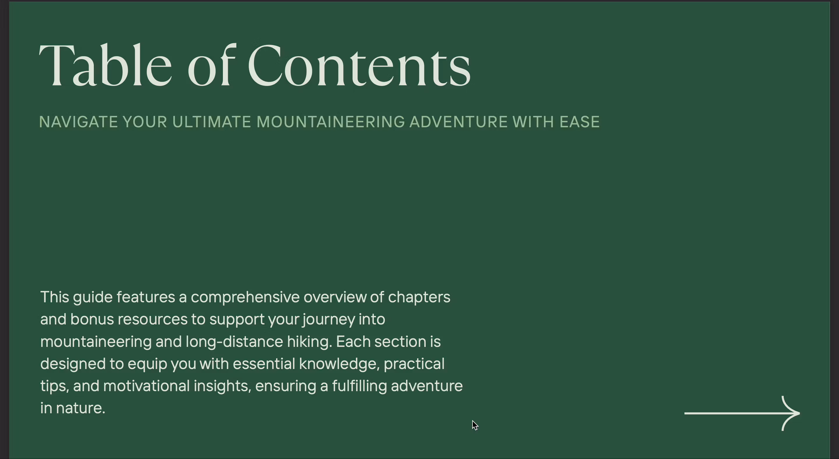 VirtuaVault hiking guide