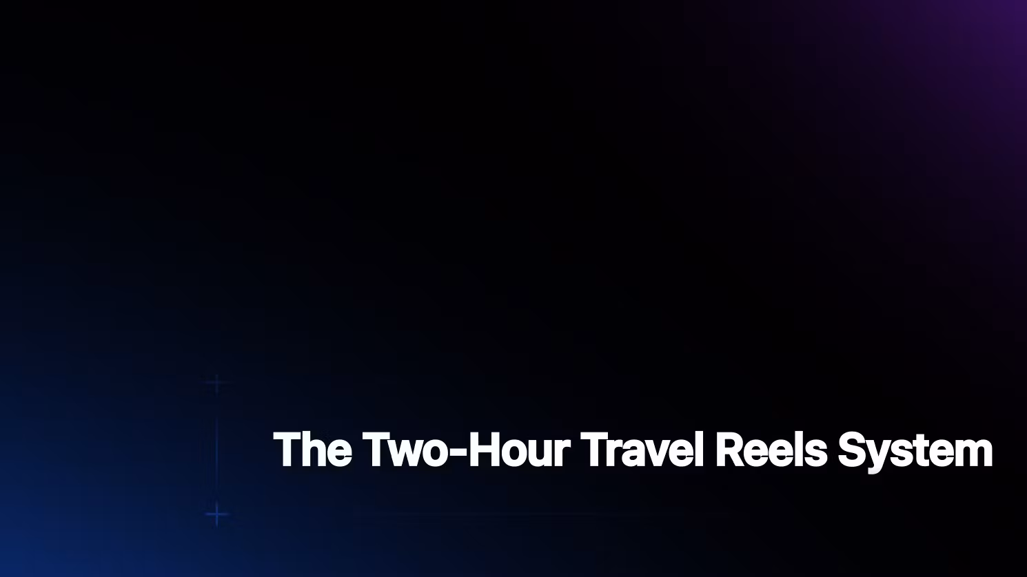 Two-Hour Phone Reels Sprint