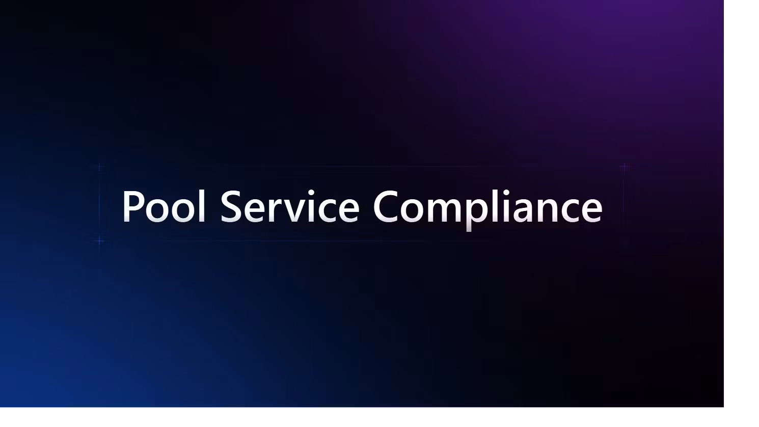 Pool Service Compliance