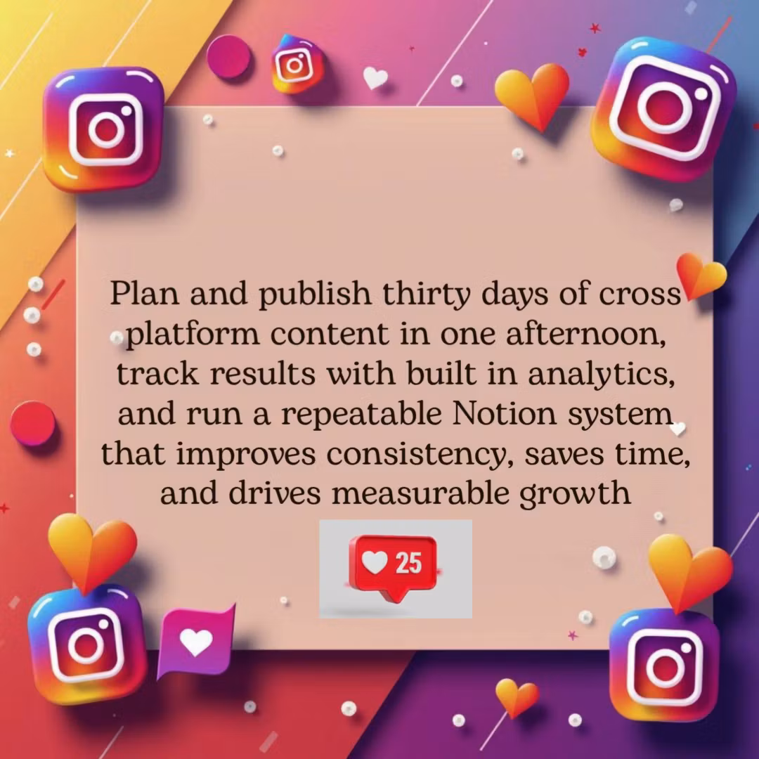 One Afternoon Notion Content 