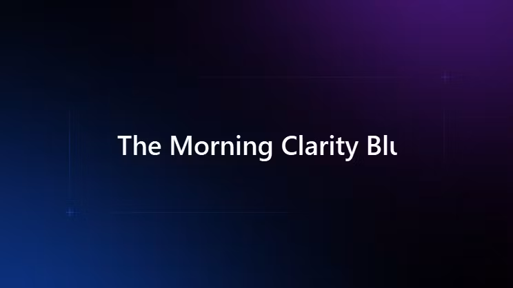 The Morning Clarity Blueprint