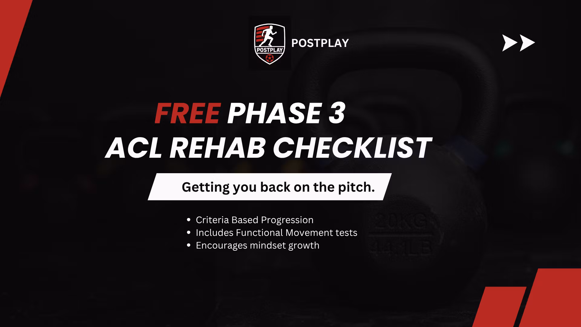 FREE Phase 3 ACL Checklist