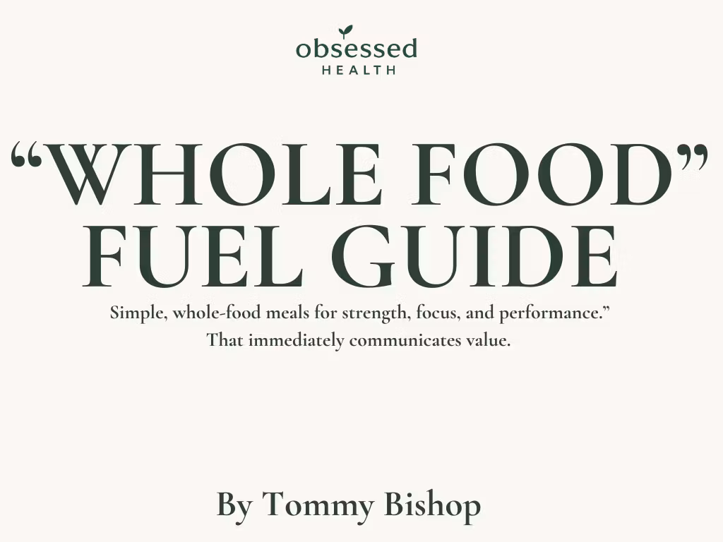 Whole Food Nutrition Guide