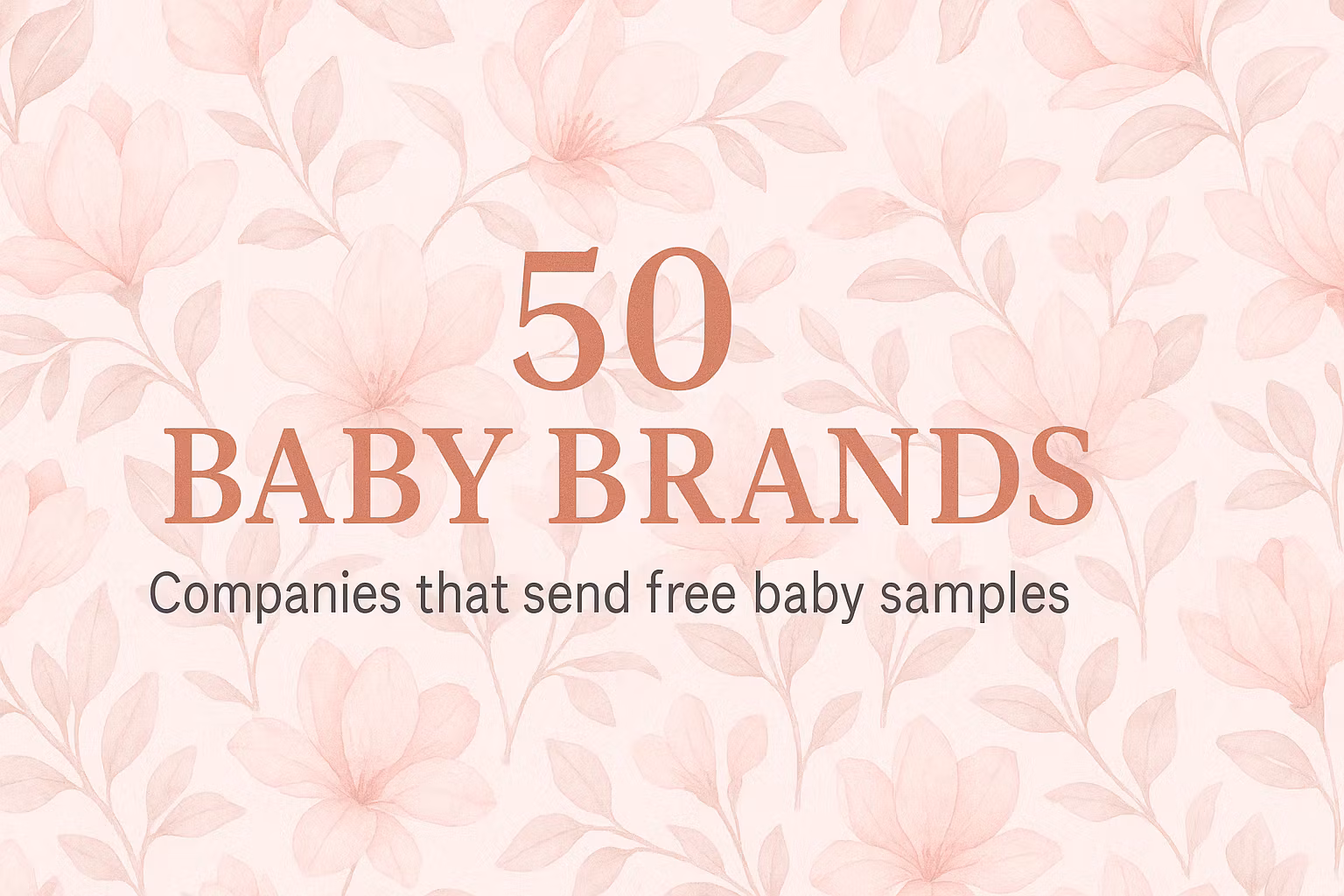 The Baby Savings Sampler
