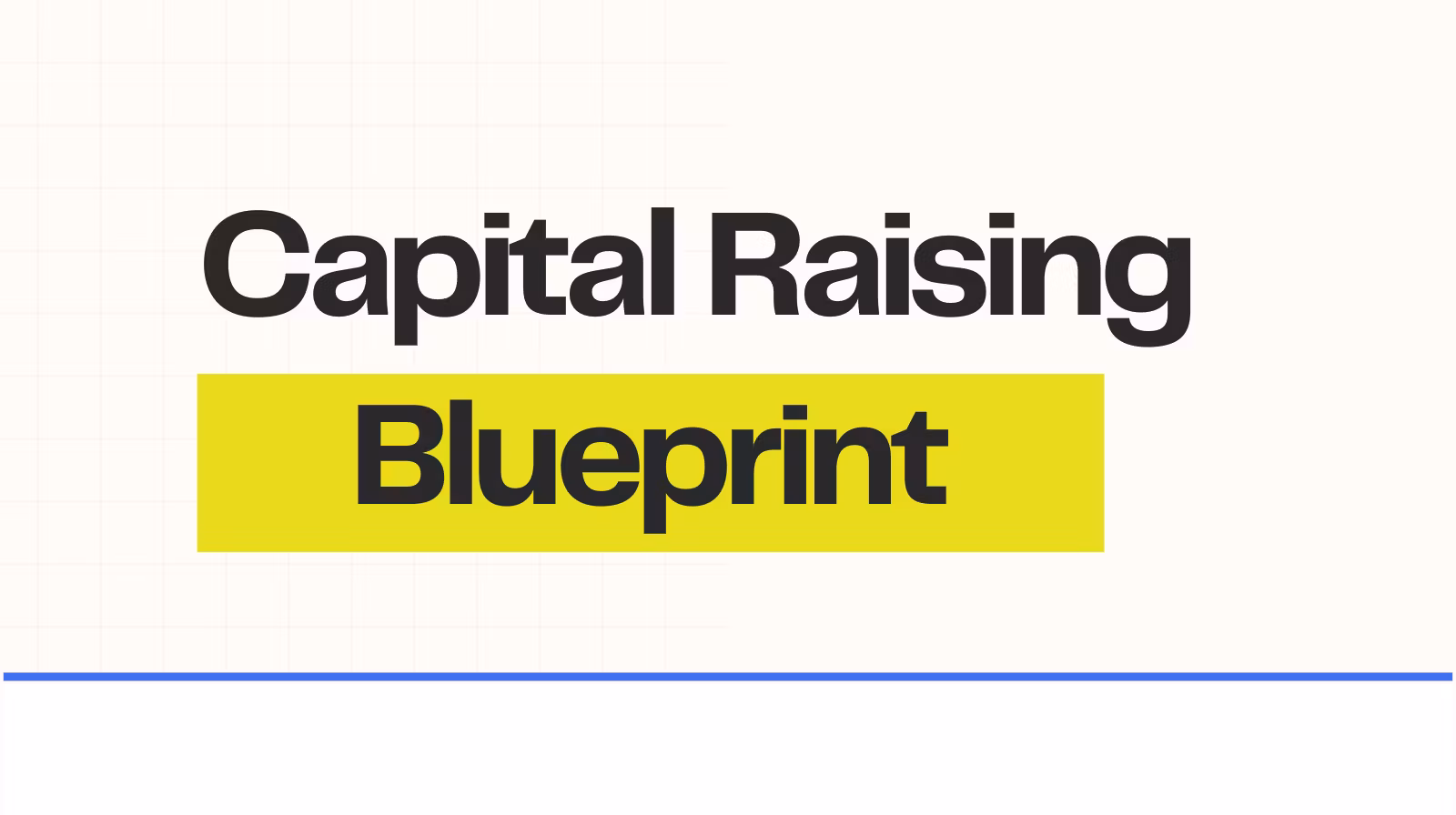 How to Raise Capital in 30days