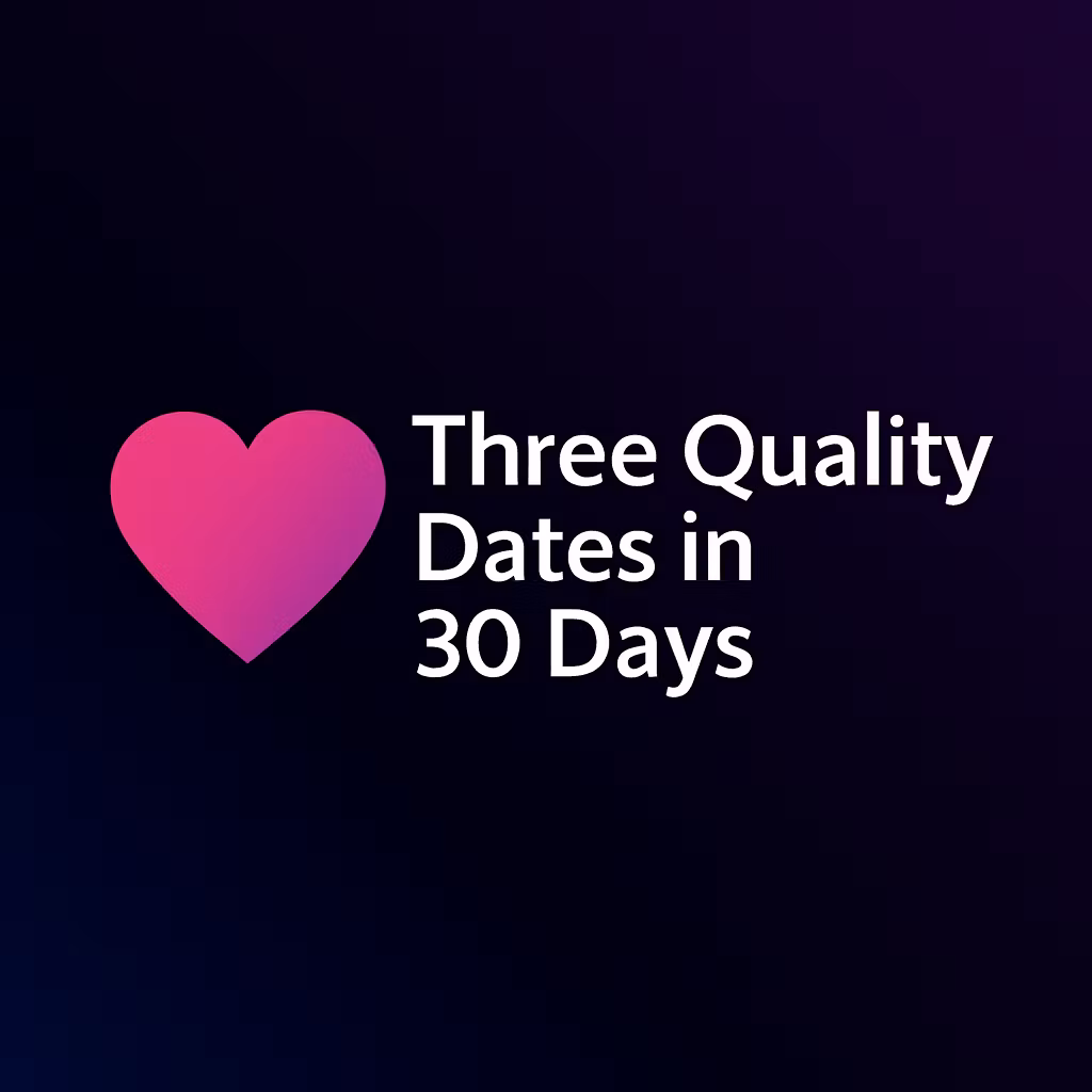 Three Quality Dates in 30 Days