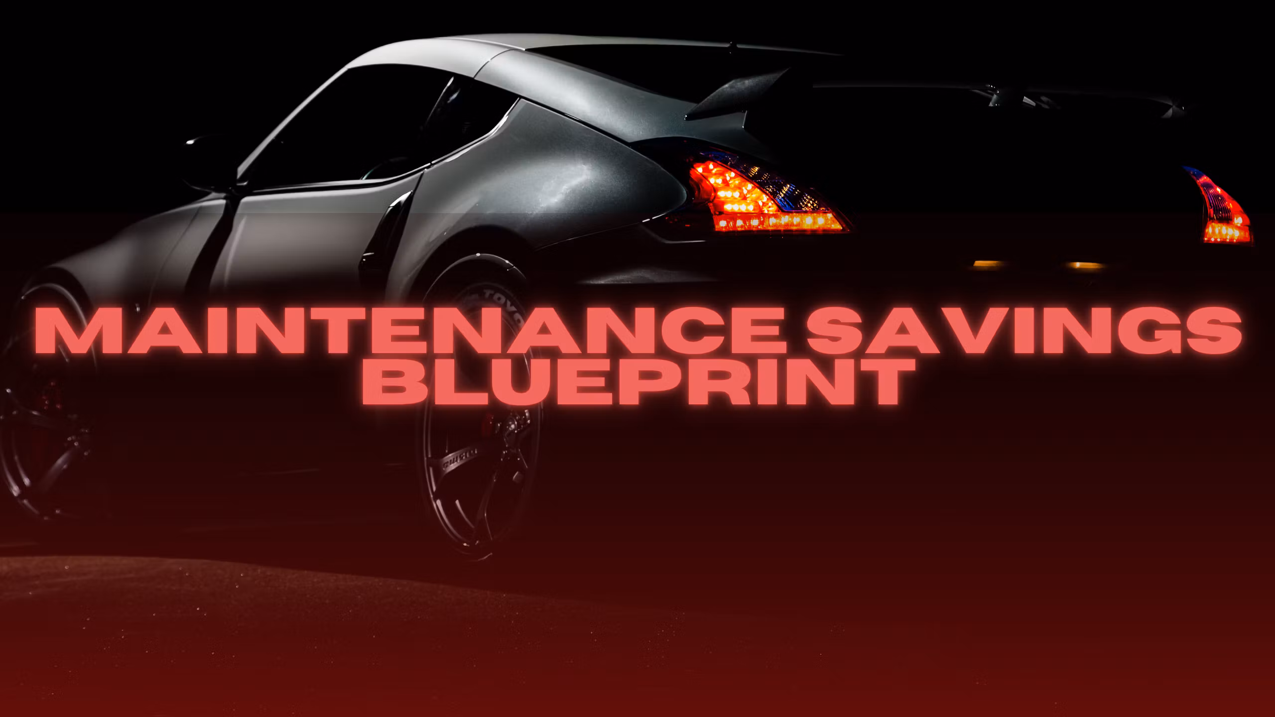 Maintenance Savings Blueprint