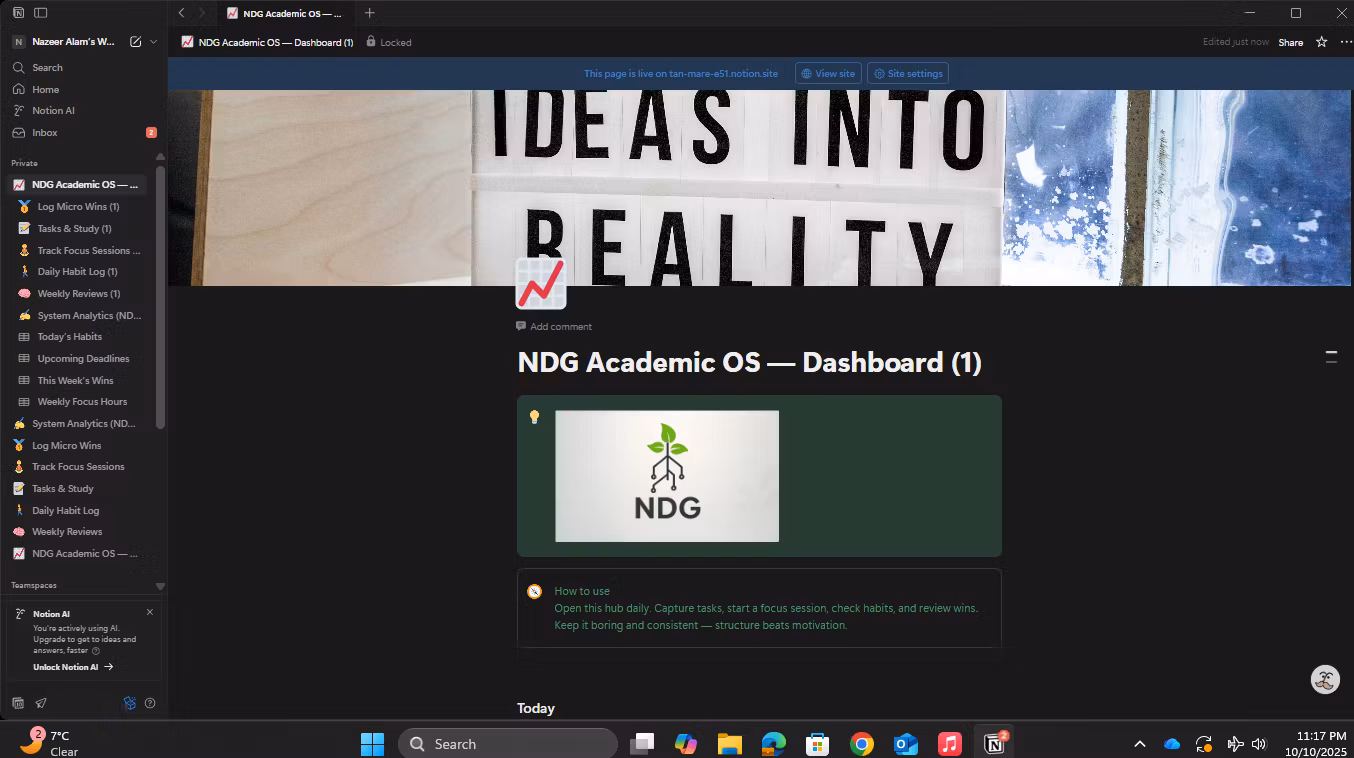 NDG Academic OS
