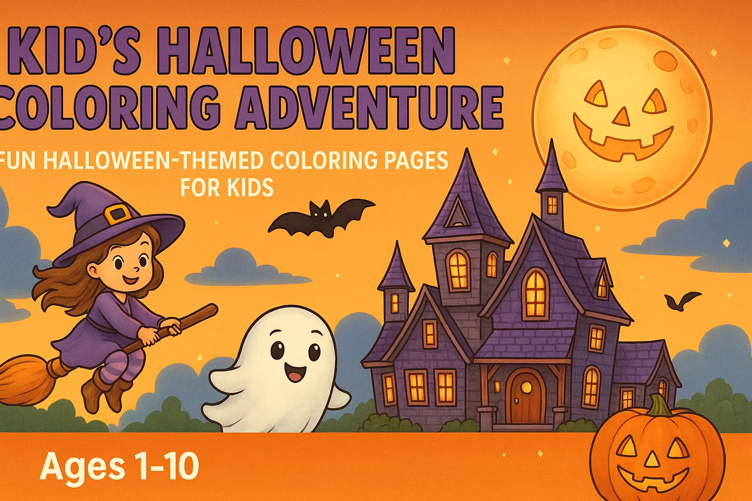   Kid's Halloween Coloring 