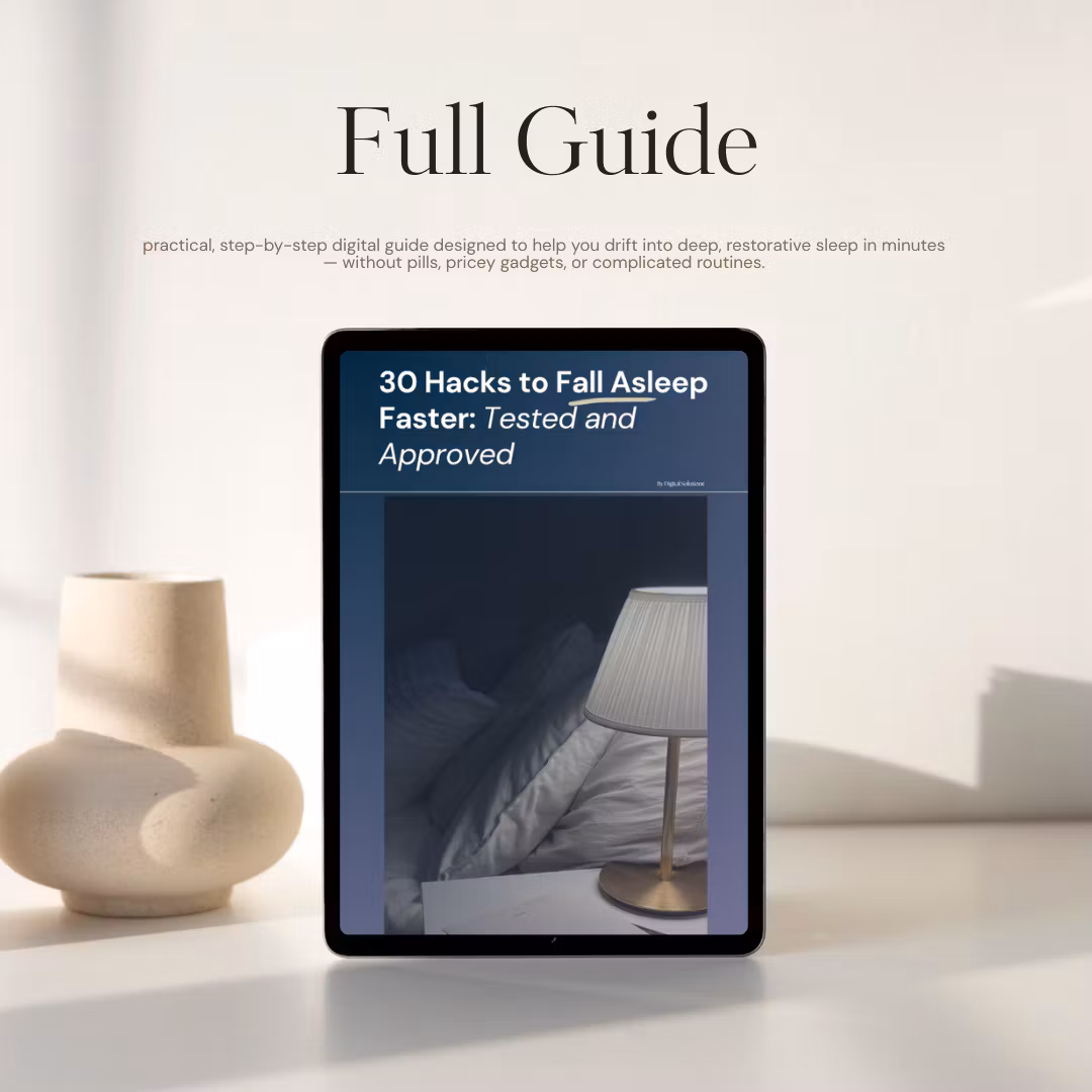 30 Easy Sleeping Habits