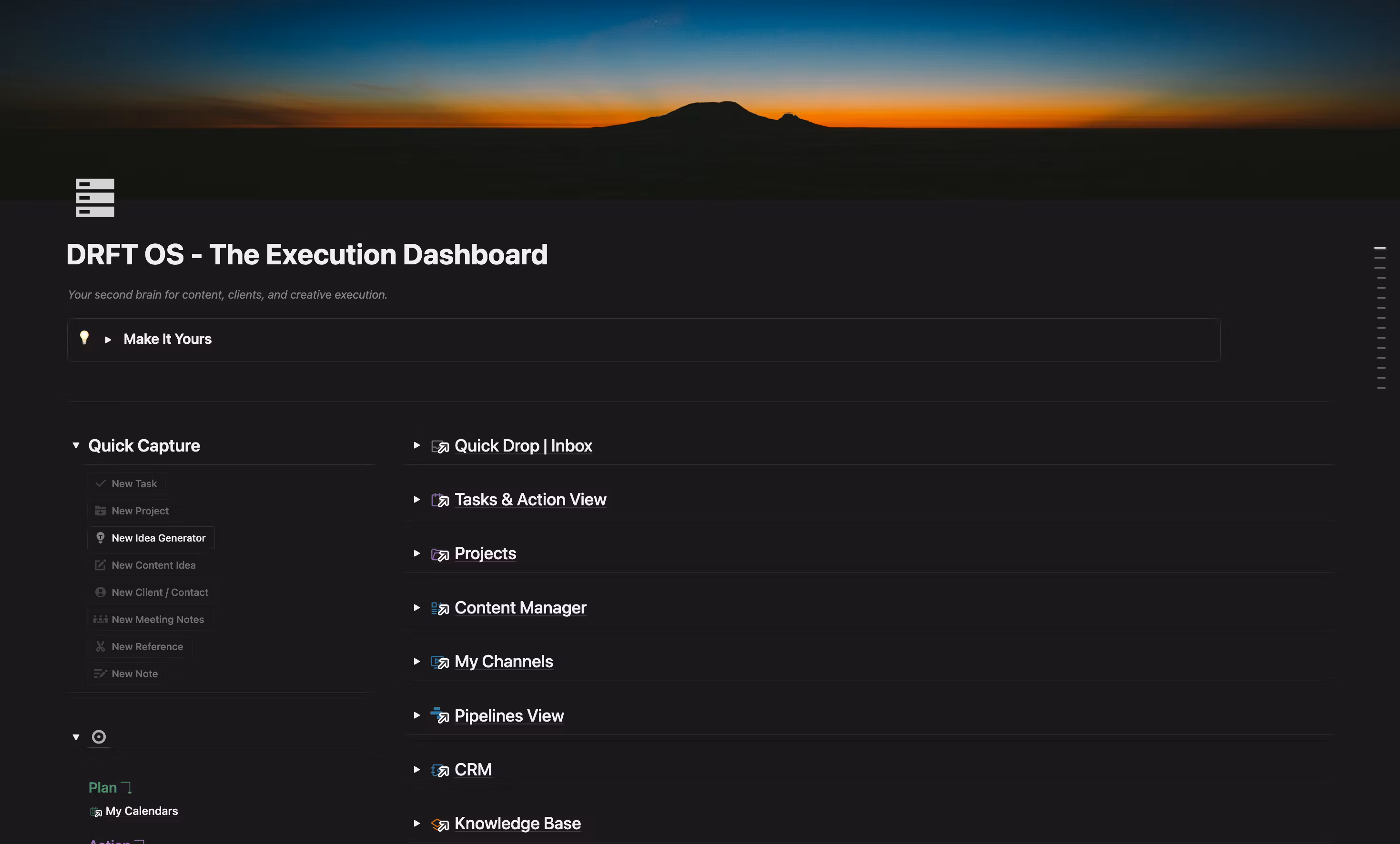 The Execution Dashboard