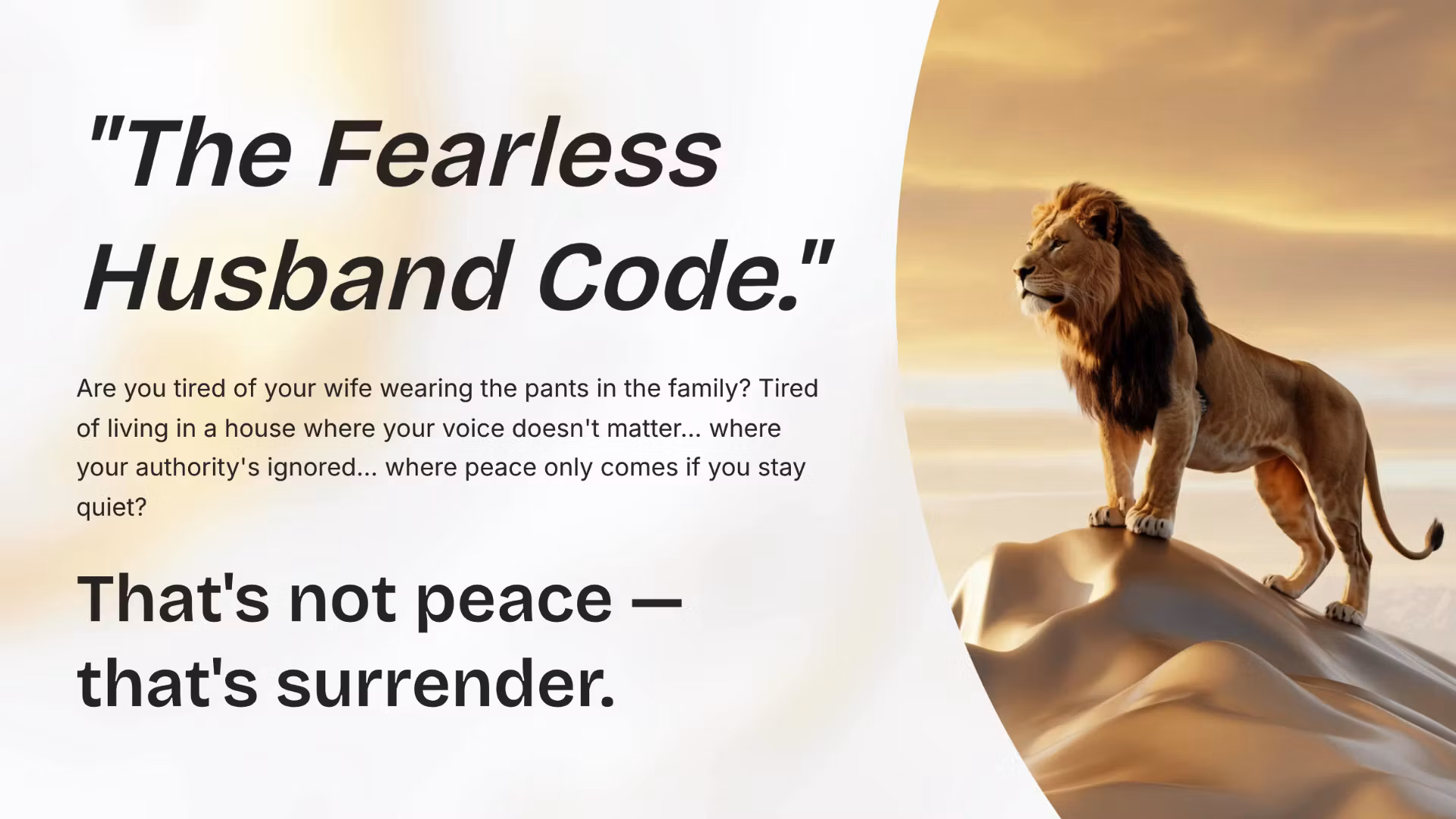 The Fearless Husband Code 2.0