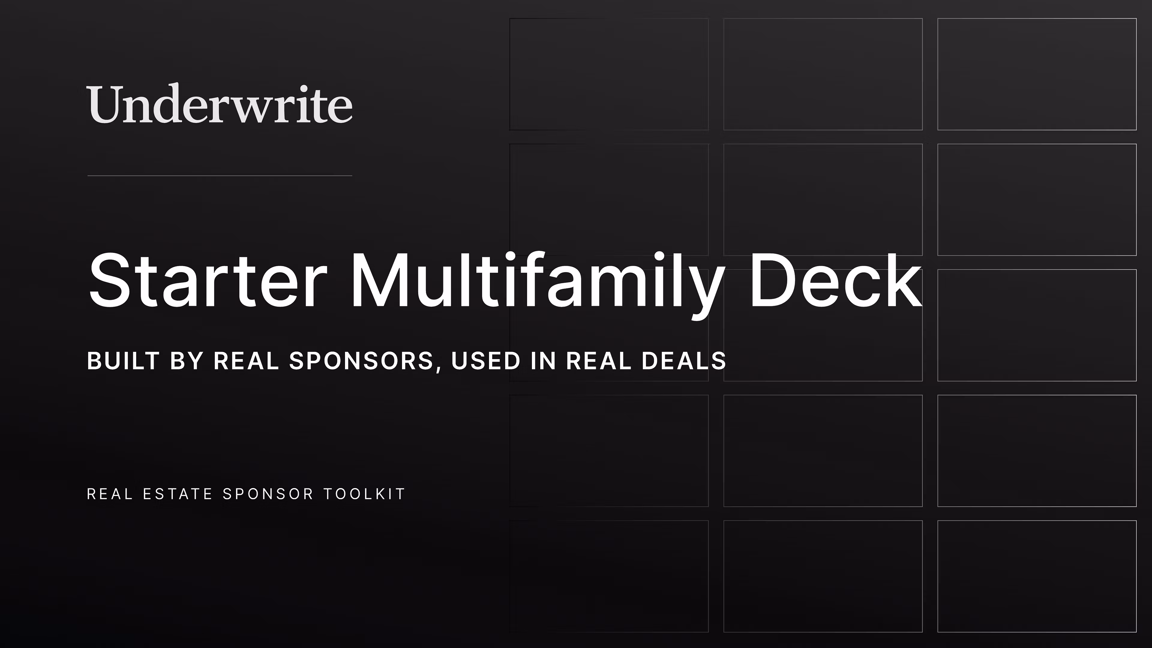 Starter Multifamily Deck