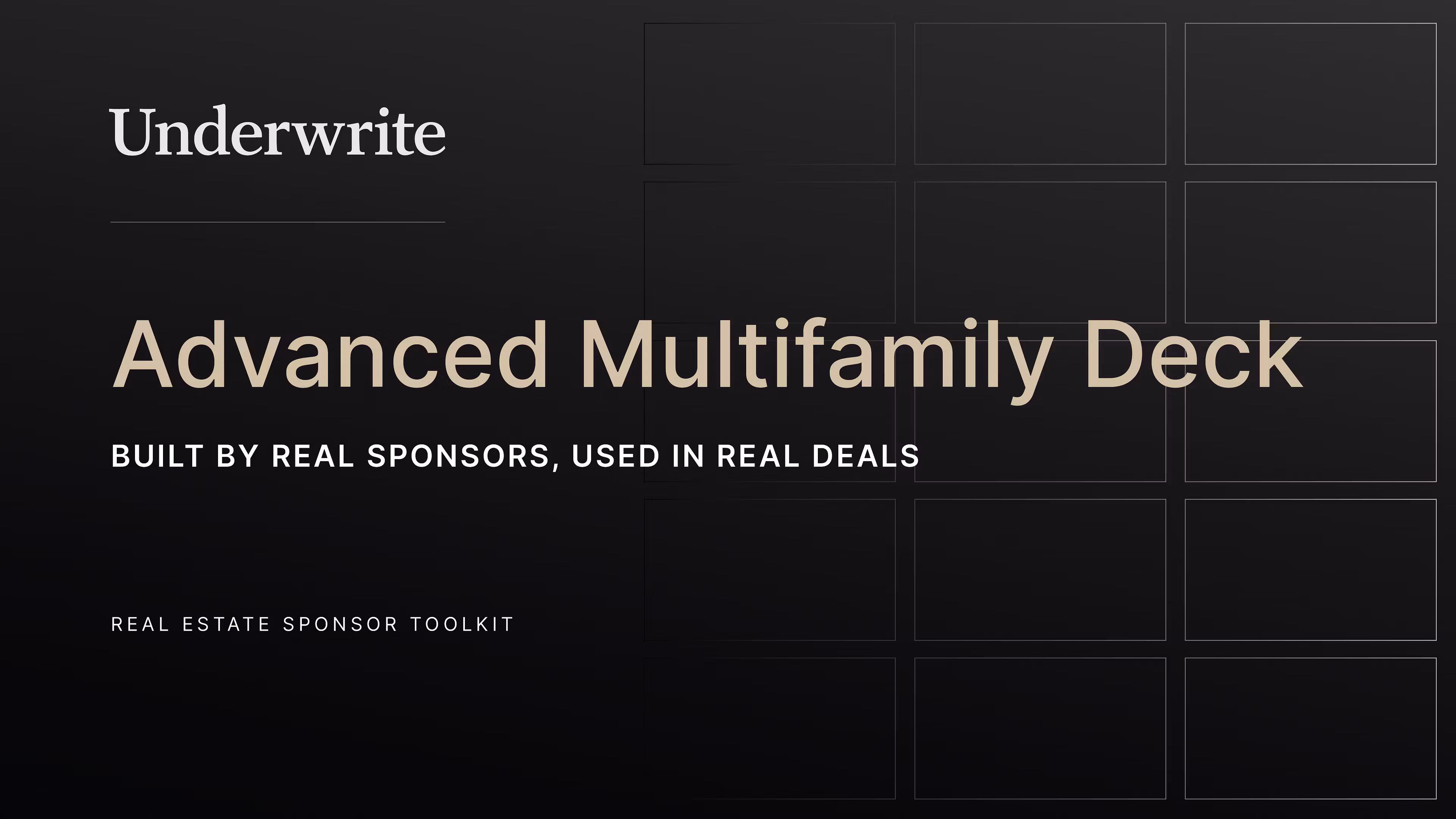 Advanced Multifamily Deck