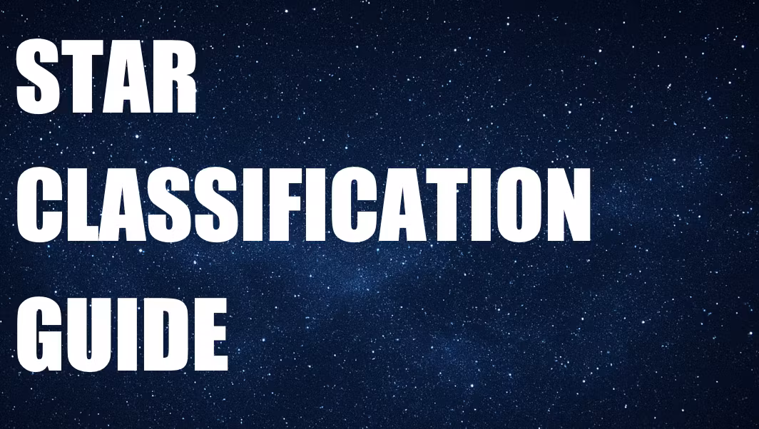 Star classification guide