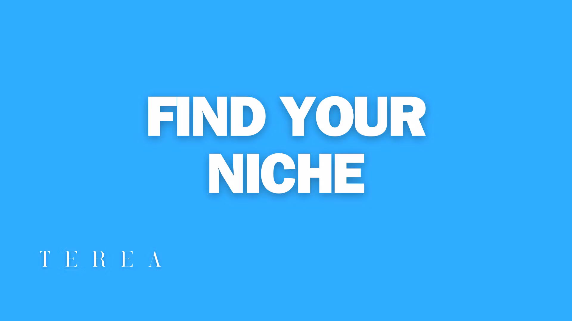 Find your niche | Workbook