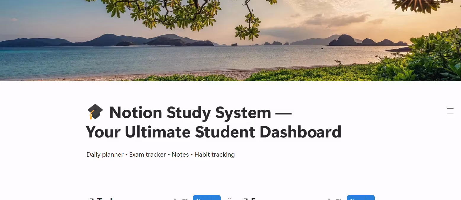 Notion Study Dashboard🎓