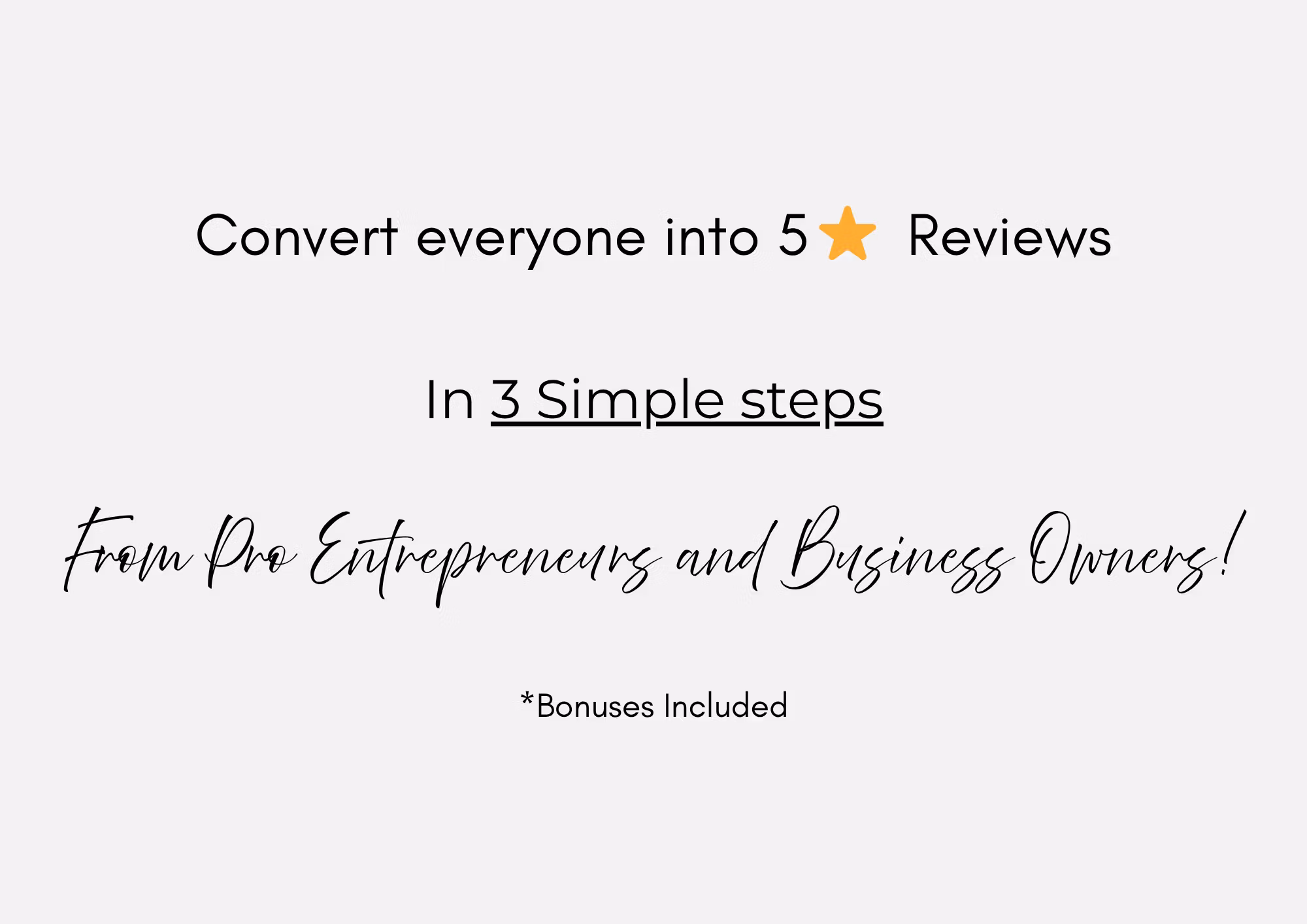 Get Guaranteed 5-Star Reviews